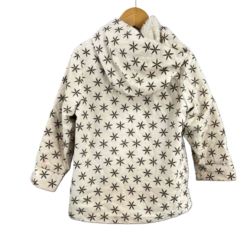 Kickee Pants‎ Raincoat Fleece Lined White Zipper Star Hooded Jacket Size 3T Play - Picture 4 of 7